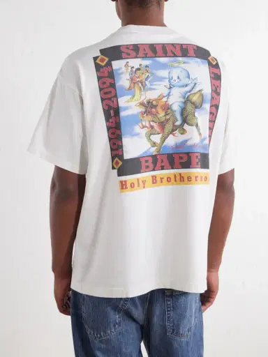 SAINT Mxxxxxx BAPE® Pool Printed Cotton-Jersey T-Shirt - Men | Thumbnail 4