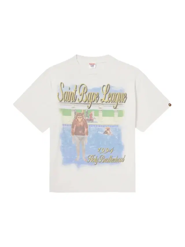 SAINT Mxxxxxx BAPE® Pool Printed Cotton-Jersey T-Shirt - Men