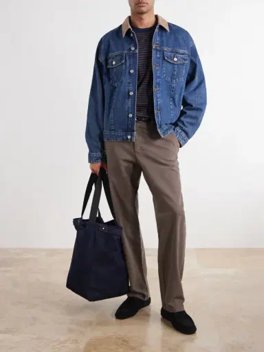 NN07 Grip 90026 Denim Tote Bag - Men | Thumbnail 2