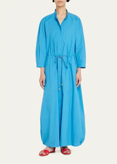 Giorgio Armani Poplin Dress w/ Drawcord Waist | Thumbnail 2 Giorgio Armani Poplin Dress w/ Drawcord Waist | Thumbnail 2