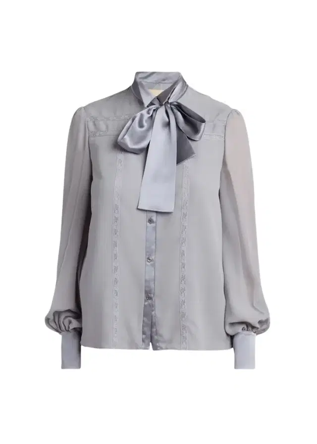 Pussy-Bow Collar Silk-Blend Lace Shirt Pussy-Bow Collar Silk-Blend Lace Shirt