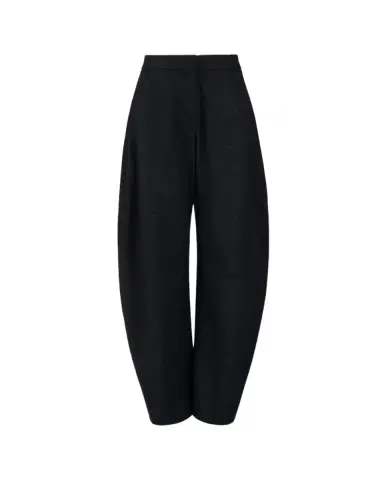 Alaïa Round Wool Barrel-Leg Pants | Thumbnail 2 Alaïa Round Wool Barrel-Leg Pants | Thumbnail 2