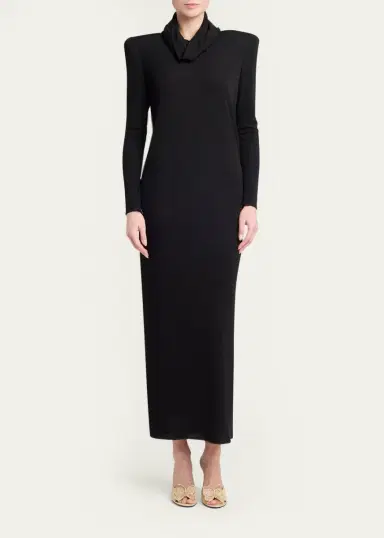 Valentino Garavani Cowl-Neck Column Maxi Dress | Thumbnail 2