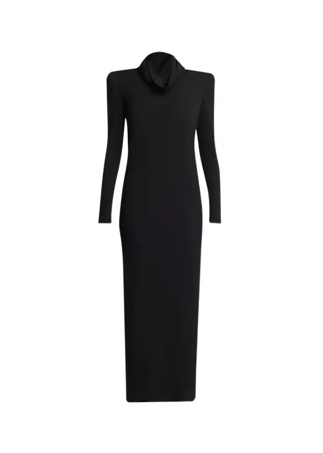 Valentino Garavani Cowl-Neck Column Maxi Dress