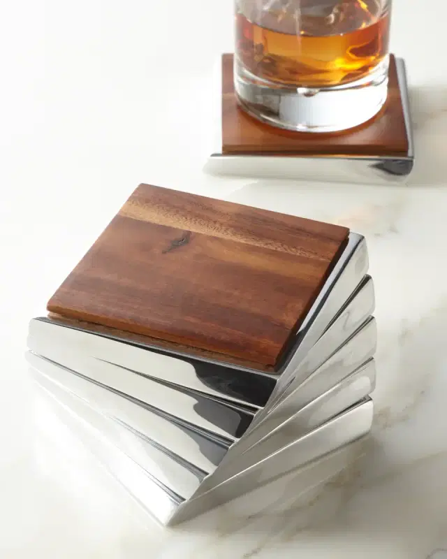 Nambé Twist Coaster Set