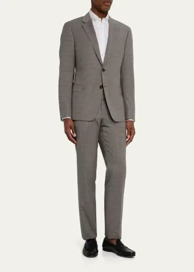 Giorgio Armani Men's Windowpane Suit | Thumbnail 2 Giorgio Armani Men's Windowpane Suit | Thumbnail 2