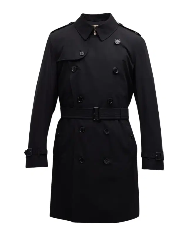 Burberry Men's Kensington Gabardine Trench Coat