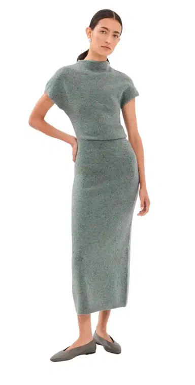 Proenza Schouler Abie Dress In Dress In Donegal Knit | Thumbnail 1 Proenza Schouler Abie Dress In Dress In Donegal Knit | Thumbnail 1