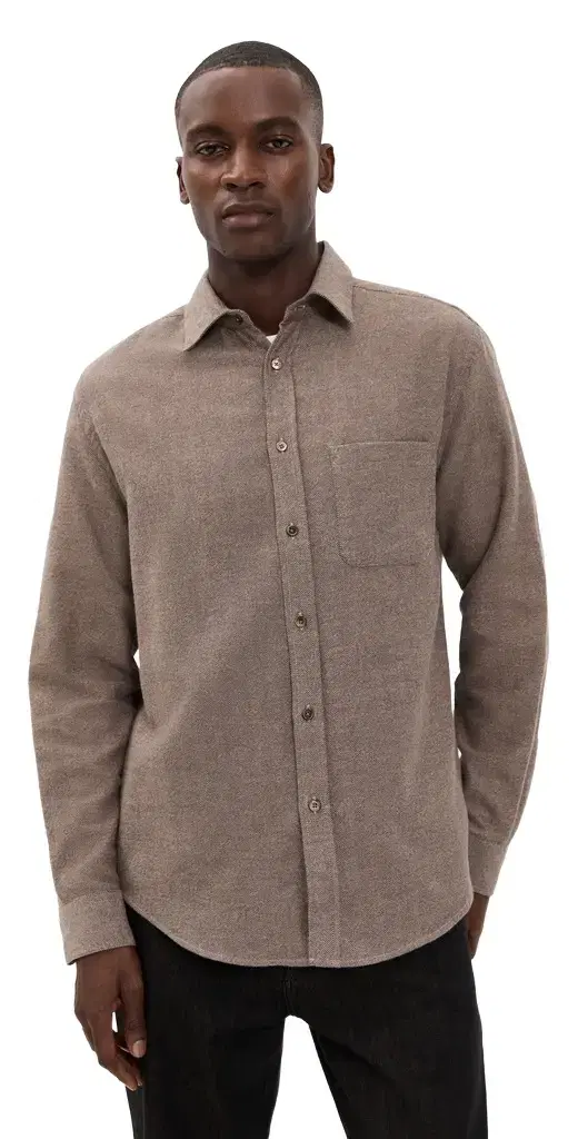 Portuguese Flannel Espiga Cotton Button Down Shirt