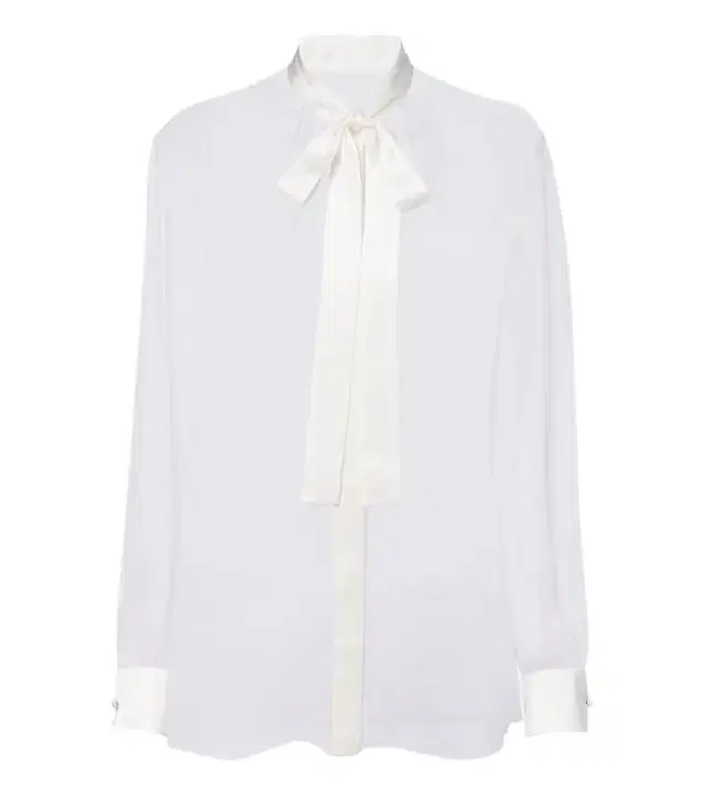 Bow-detail silk chiffon blouse Bow-detail silk chiffon blouse