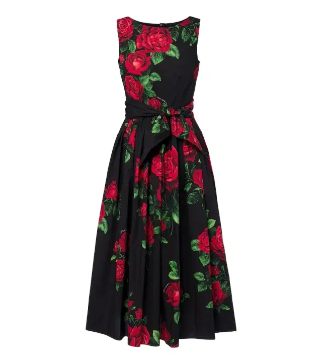 Dolce & Gabbana Floral cotton midi dress