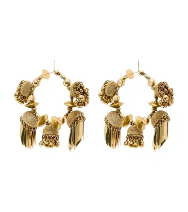 Dries Van Noten Embellished hoop earrings | Thumbnail 1