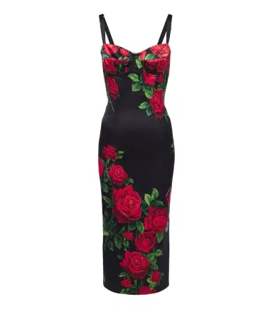 Dolce & Gabbana Floral silk-blend bustier dress | Thumbnail 1 Dolce & Gabbana Floral silk-blend bustier dress | Thumbnail 1