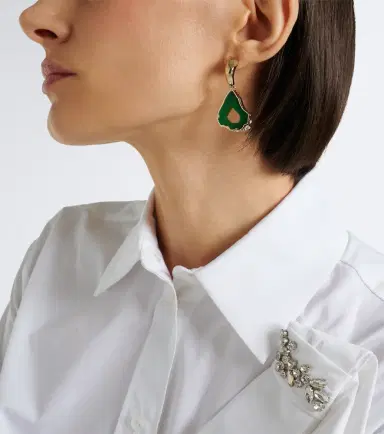 Erdem Embellished drop earrings | Thumbnail 5