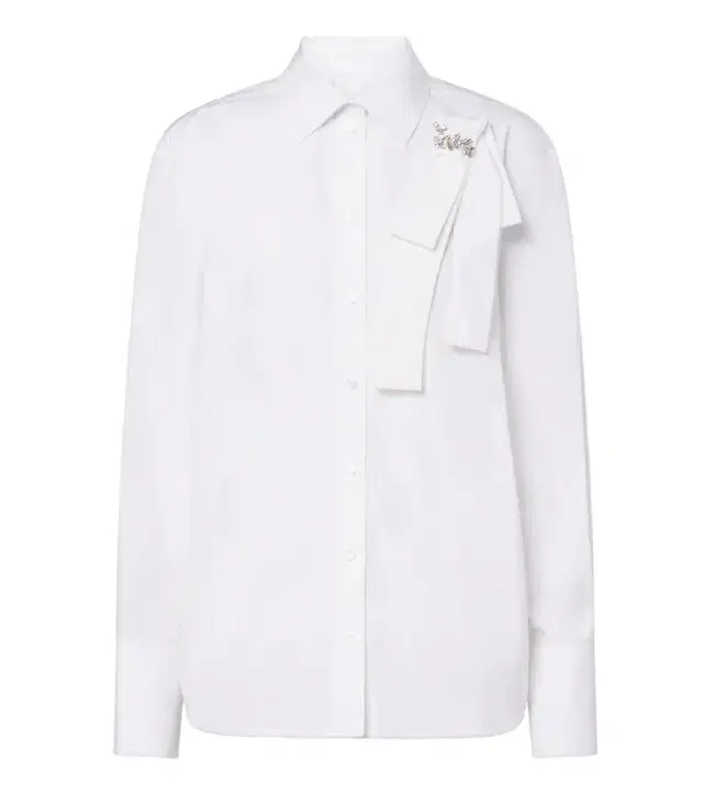Erdem Embellished cotton poplin shirt
