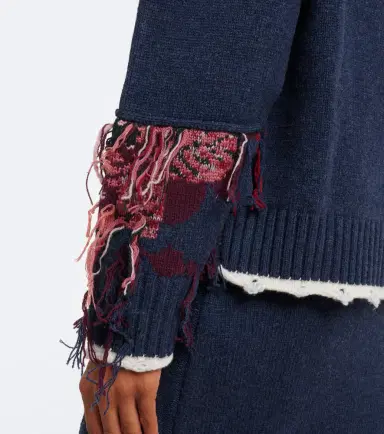 Erdem Fringed intarsia wool sweater | Thumbnail 5