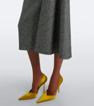 Erdem Bow-detail herringbone draped midi dress | Thumbnail 6 Erdem Bow-detail herringbone draped midi dress | Thumbnail 6