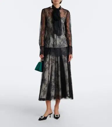 Erdem Bow-detail floral lace blouse | Thumbnail 2
