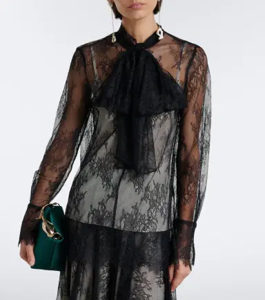 Erdem Bow-detail floral lace blouse | Thumbnail 4
