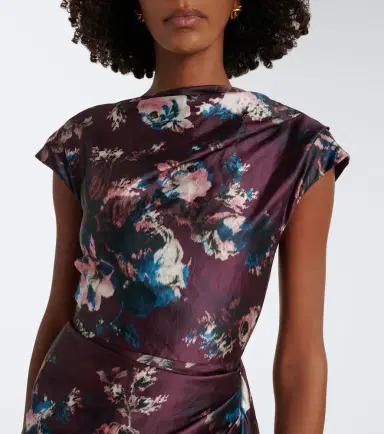 Erdem Draped floral satin gown | Thumbnail 3 Erdem Draped floral satin gown | Thumbnail 3