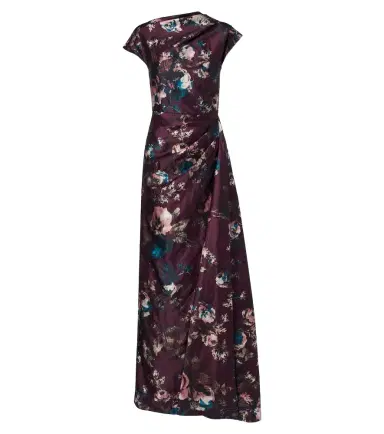 Erdem Draped floral satin gown | Thumbnail 1 Erdem Draped floral satin gown | Thumbnail 1