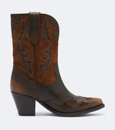Golden Goose Wish Star leather and suede cowboy boots | Thumbnail 2