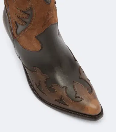 Golden Goose Wish Star leather and suede cowboy boots | Thumbnail 3