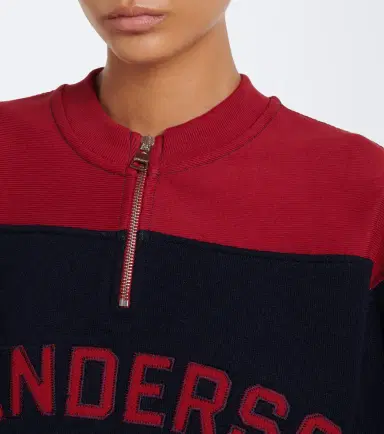 JW Anderson Embroidered wool-blend sweatshirt | Thumbnail 2 JW Anderson Embroidered wool-blend sweatshirt | Thumbnail 2