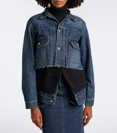 Sacai Paneled denim jacket | Thumbnail 3 Sacai Paneled denim jacket | Thumbnail 3