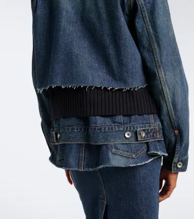Sacai Paneled denim jacket | Thumbnail 4 Sacai Paneled denim jacket | Thumbnail 4