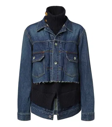 Sacai Paneled denim jacket | Thumbnail 1 Sacai Paneled denim jacket | Thumbnail 1