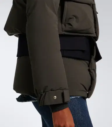 Sacai Layered wool-trimmed down jacket | Thumbnail 4 Sacai Layered wool-trimmed down jacket | Thumbnail 4