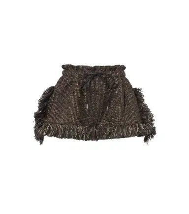 Sacai Fringed wool-blend tweed shorts | Thumbnail 1 Sacai Fringed wool-blend tweed shorts | Thumbnail 1