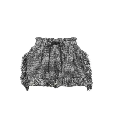 Sacai Fringed wool-blend tweed shorts | Thumbnail 1 Sacai Fringed wool-blend tweed shorts | Thumbnail 1