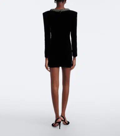 Roland Mouret Embellished velvet minidress | Thumbnail 5 Roland Mouret Embellished velvet minidress | Thumbnail 5