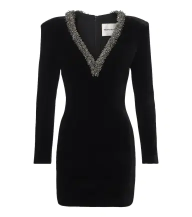 Roland Mouret Embellished velvet minidress | Thumbnail 1 Roland Mouret Embellished velvet minidress | Thumbnail 1