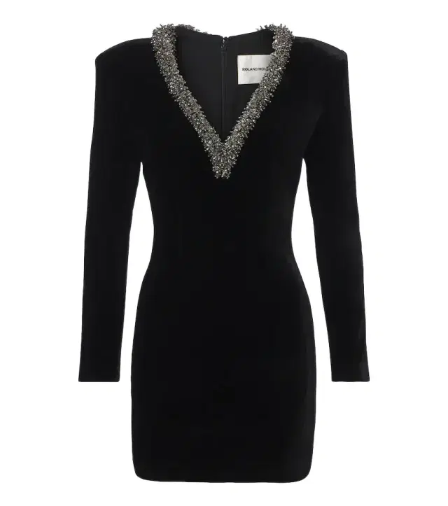 Embellished velvet minidress Embellished velvet minidress