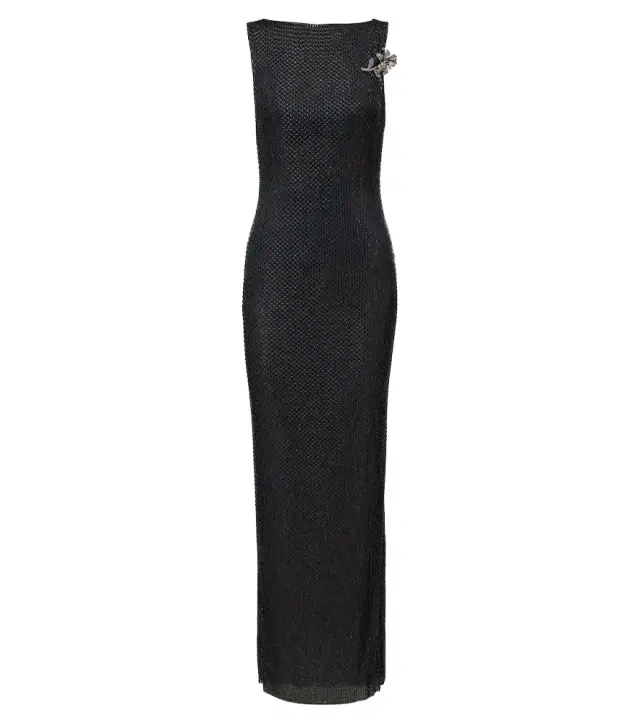 Roland Mouret Embellished mesh gown