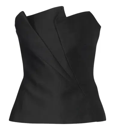 Roland Mouret Pleated taffeta corset top | Thumbnail 1 Roland Mouret Pleated taffeta corset top | Thumbnail 1
