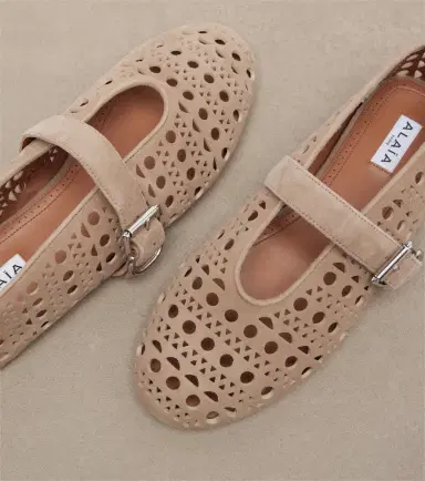 Alaïa Alaïa Vienne suede Mary Jane flats | Thumbnail 4