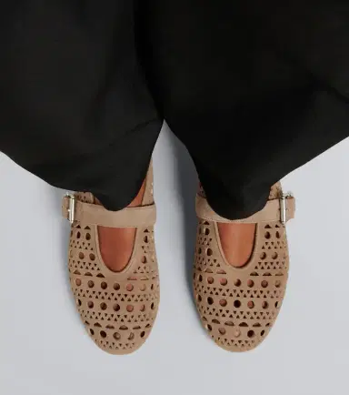 Alaïa Alaïa Vienne suede Mary Jane flats | Thumbnail 5