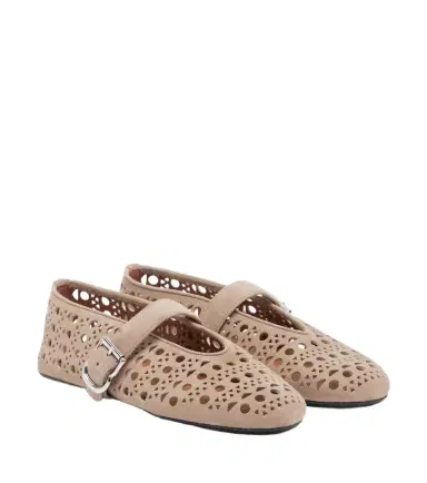 Alaïa Alaïa Vienne suede Mary Jane flats | Thumbnail 1