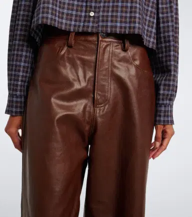 RÓHE Róhe Leather wide-leg pants | Thumbnail 3 RÓHE Róhe Leather wide-leg pants | Thumbnail 3