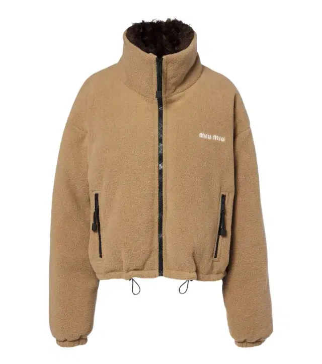 Logo fleece down jacket Logo fleece down jacket