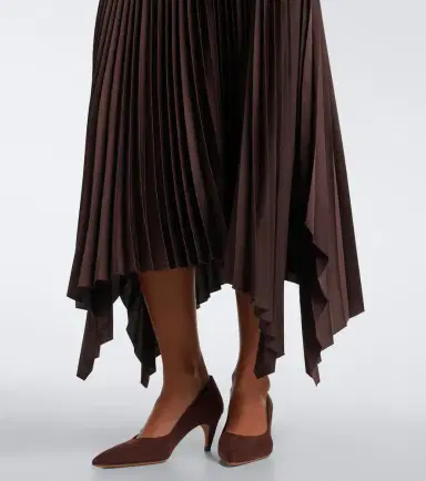 Joseph Ade asymmetric plissé midi skirt | Thumbnail 4