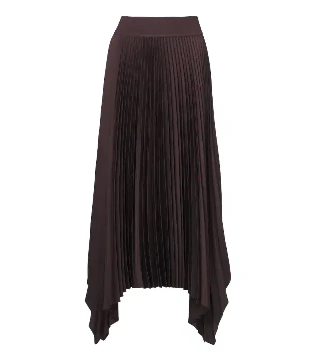 Ade asymmetric plissé midi skirt