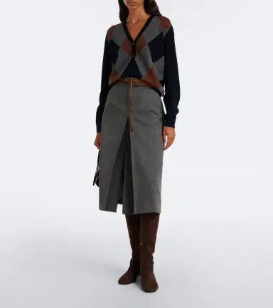 Prada Suede knee-high boots | Thumbnail 5