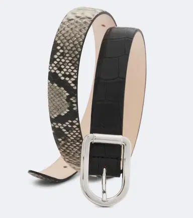Déhanche Déhanche Mija snake and croc-effect leather belt | Thumbnail 2 Déhanche Déhanche Mija snake and croc-effect leather belt | Thumbnail 2