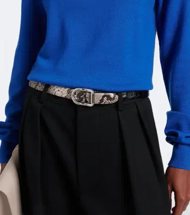 Déhanche Déhanche Mija snake and croc-effect leather belt | Thumbnail 3 Déhanche Déhanche Mija snake and croc-effect leather belt | Thumbnail 3