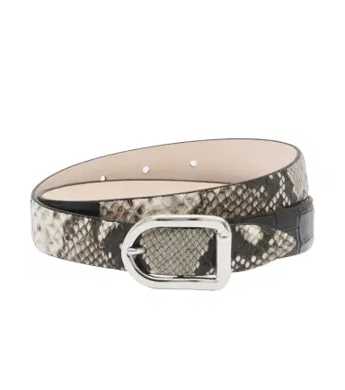 Déhanche Déhanche Mija snake and croc-effect leather belt | Thumbnail 1 Déhanche Déhanche Mija snake and croc-effect leather belt | Thumbnail 1